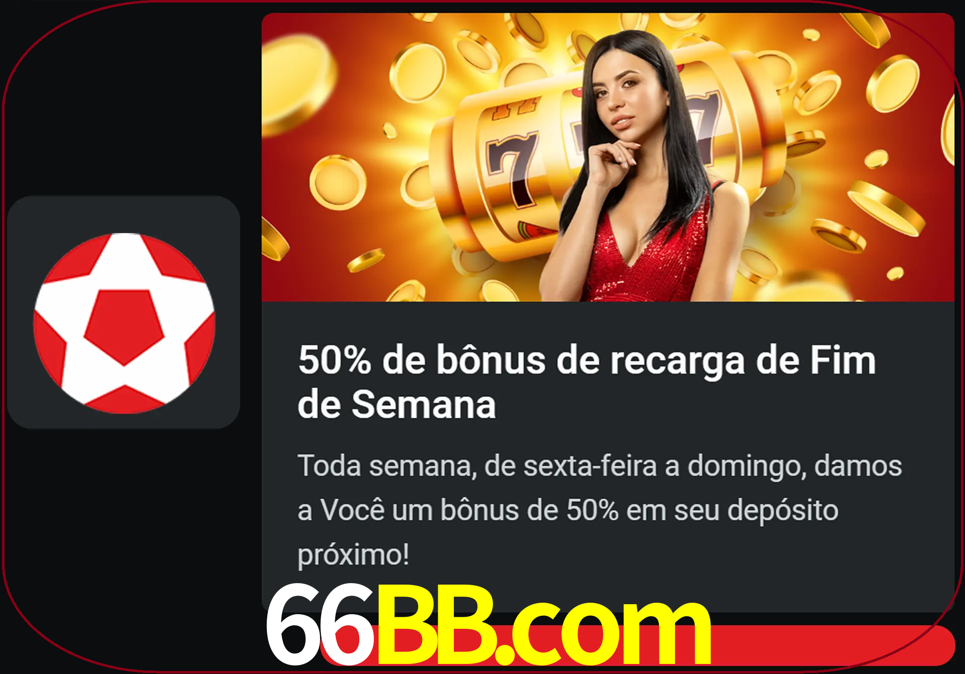 Volte a cada semana para receber novos bônus em dinheiro.
